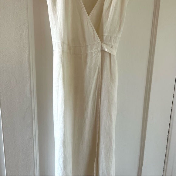 Calypso Saint Barth White Linen Midi Wrap Dress Sz. S - Picture 10 of 14